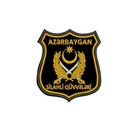 Шеврон на липучці (велкро) Азербайджан 9х8 см Чорний 7041 - изображение 1