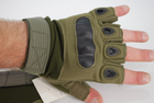Тактичні рукавички без пальців 9064_L_Olive - зображення 2