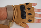Тактичні рукавички без пальців 9064_XL_Beige - зображення 2