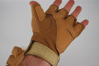 Тактичні рукавички без пальців 9064_M_Beige - зображення 3