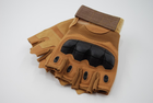 Тактичні рукавички без пальців 9050_XL_Beige - зображення 8