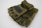 Тактичні рукавички без пальців 9051_L_Olive - зображення 7