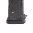 Полімерний магазин Magpul на 12 патронів 9x19mm для GLOCK G26. PMAG 12 GL9. Колір: Чорний, MAG674-BLK - зображення 9