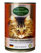 Влажный корм для кошек Baskerville Мясо курицы и сердечки 400 г