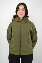 Тактична жіноча куртка Eagle Soft Shell з флісом Green Olive 2XL - зображення 7