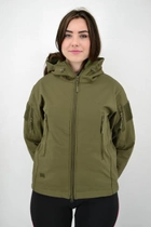 Тактична жіноча куртка Eagle Soft Shell з флісом Green Olive M - зображення 7