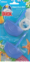 Zawieszka do WC Duck Aqua Blue 4w1 Paradise Bay 2 x 40 g (5000204260076) - obraz 1