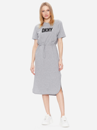 Сукня-футболка міді літня жіноча DKNY DKNYP1BD7EGQ-V5L S Сіра (794278903537) - зображення 1