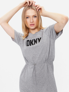 Damska sukienka-koszulka midi letnia DKNY DKNYP1BD7EGQ-V5L M Szara (794278903520) - obraz 4