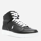 Sneakersy męskie skórzane wysokie Polo Ralph Lauren PRL809877680002 43 Czarne (3616538580272) - obraz 2