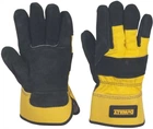 Перчатки универсальные DeWalt размер L/9, с кожаной ладонью и пальцами (DPG41L)