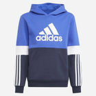 Dziecięca bluza z kapturem polarowa dla chłopca Adidas B Cb Fl Hd HA6318 116 cm Niebieska (4064054518559) - obraz 1