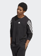 Bluza bez kaptura męska Adidas M Fi 3S Ls IC3755 L Czarna (4066752421438) - obraz 3