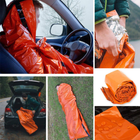 Мешок спальный спасательное лавсановое одеяло Orange - изображение 3