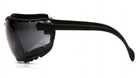 Тактичні окуляри Pyramex V2G із ущільнювачем Anti-Fog сірі - зображення 3