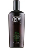 Средство 3-в-1 по уходу за волосами и телом American Crew Shampoo, Conditioner and Body Wash Tea Tree 3in1 250 мл