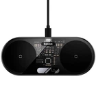 Зарядний бездротовий пристрій Baseus Digital LED Display 20W Type-C (WXSX010101) 2в1 для смартфонів та бездротових навушників з дісплеєм прозорий на дві зони індукції Чорний