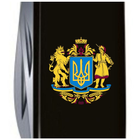 Нож Victorinox Huntsman Ukraine 91 мм Чорний Великий Герб України (1.3713.3_T0400u) - изображение 4