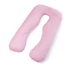Подушка MirSon для беременных и отдыха Satin Stripe 8026 U-образная Pink (2200006178644)