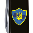 Нож Victorinox Spartan Ukraine 91 мм Чорний Тризуб на щиті (1.3603.3_T1080u) - изображение 3