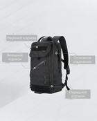 Повсякденний рюкзак Nitecore BP23 (Polyester 600D), чорний - зображення 7