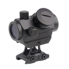 Коліматор Red Dot Sight CRL 1x22 з підвищувальною планкою - Black [Vector Optics] (для страйкболу) - зображення 7