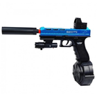 Автоматичний Пістолет на орбізах Glock 18C4 Скорострільний Орбіган гель бластер на акумуляторі 7.4В (G265379)