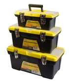 Ящики для инструмента MasterTool GM комплект 3шт.13"+16"+19", съемные органайзеры, мет. замки (79-2313/2316/2319) (Арт.: 79-2004)