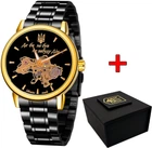 Наручний годинник Awarder 022 Mechanic Metall Не Забуду Дім Black-Gold