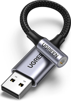 Karta dźwiękowa Ugreen CM477 USB AUX Jack TRRS (Mic + Ear) KT0210 25 cm Czarny (6957303837571) - obraz 3