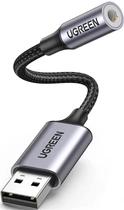Karta dźwiękowa Ugreen CM477 USB AUX Jack TRRS (Mic + Ear) KT0210 25 cm Czarny (6957303837571) - obraz 4