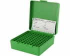 Коробка для патронів MTM кал. 7,62x25; 5,7x28; 357 Mag. на 100 патронів зелена - зображення 1