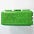 Коробка MTM на 20 патронів кал. 222 Rem - 222 Mag. Колір - зелений - зображення 5