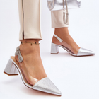 Жіночі туфлі D&A MR91292-1 38 Сріблясті (5905677043112) - зображення 6