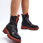 Жіночі зимові черевики високі La.Fi 250045OR-LA 39 Чорні (5905677033151) - зображення 5