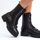Жіночі черевики високі Belluxe 37 Чорні (5905677026344) - зображення 4