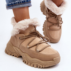Жіночі зимові черевики високі Cresandi 36 Бежеві (5905677025538) - зображення 8