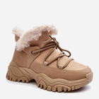 Жіночі зимові черевики високі Cresandi 40 Бежеві (5905677025576) - зображення 2