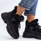 Жіночі зимові черевики високі Cresandi 39 Чорні (5905677025491) - зображення 4