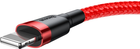 Kabel Baseus Cafule Cable USB For iP 2 A 3 m Red/Red (CALKLF-R09) - obraz 4
