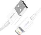 Kabel Baseus Superior Series Fast Charging Data Cable USB to iP 2.4 A 1.5 m White (CALYS-B02) - obraz 2