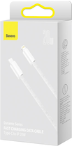 Kabel Baseus Dynamic Series Fast Charging Data Cable Type-C to iP 20 W 2 m White (CALD000102) - obraz 2