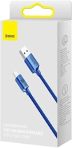 Кабель Baseus Crystal Shine Series Fast Charging Data Cable USB to Type-C 100 Вт 2 м Blue (CAJY000503) - зображення 5