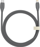 Кабель Baseus Jelly Liquid Silica Gel Fast Charging Data Cable Type-C to iP 20 Вт 1.2 м Black (CAGD020001) - зображення 1