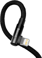 Kabel Baseus MVP 2 Elbow-shaped Fast Charging Data Cable Type-C to iP 20 W 2 m Black (CAVP000301) - obraz 4