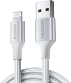 Kabel Ugreen US291 USB Type-A 2.0 - Lightning, MFI, 1.5 m Biały (6957303861620) - obraz 1