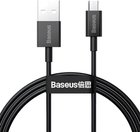 Kabel Baseus Superior Series Fast Charging Data Cable USB to Micro 2 A 2 m Black (CAMYS-A01) - obraz 1