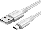 Kabel synchronizacyjny Ugreen US287 USB - Type-C Cable 1 m White (6957303861217) - obraz 1