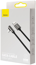 Kabel Baseus Legend Series Elbow CATCS USB3.1 AM-Type-C m 66 W 90° 1 m Black (CATCS-B01) - obraz 7