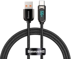Kabel Baseus Display Fast Charging Data Cable USB to Type-C 66 W 2 m Black (CASX020101) - obraz 1